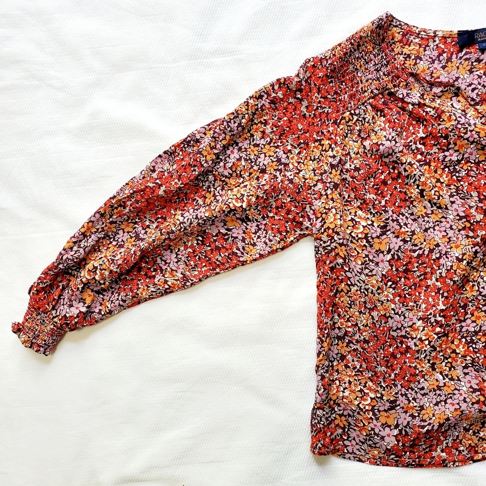 Rachel Roy Boho Floral Tassel Front Top - Picture 6 of 9